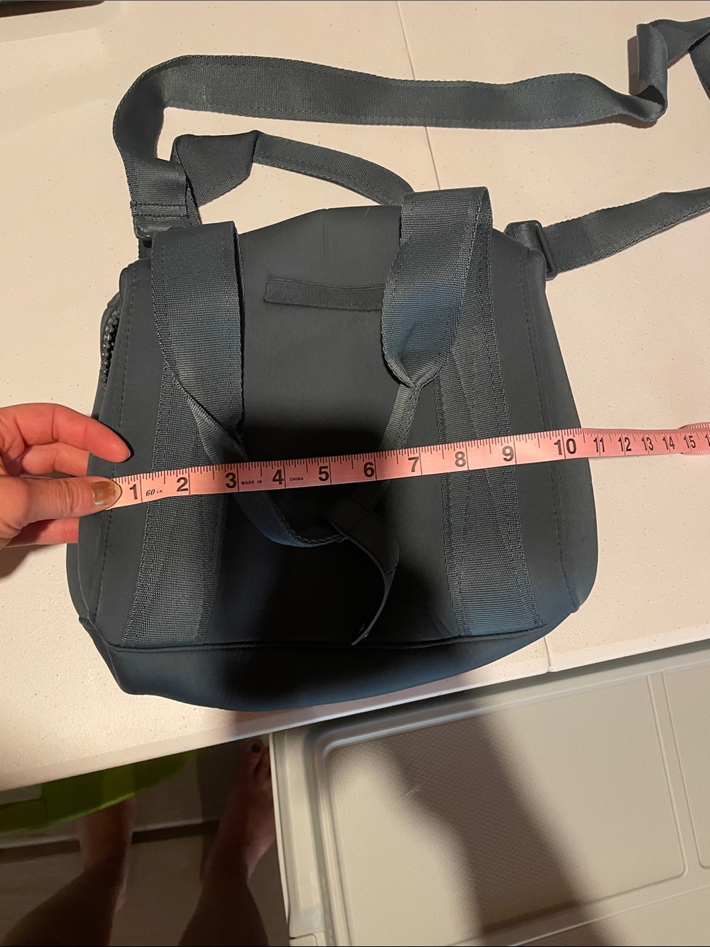 Dagne Dover Neoprene Tote in Blue - Picture 8 of 14